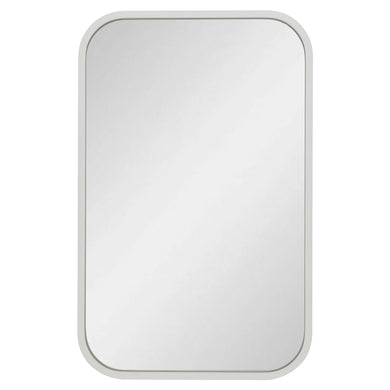 Retti Rectangular 280mm x 440mm Desk Mirror with Matte White Frame