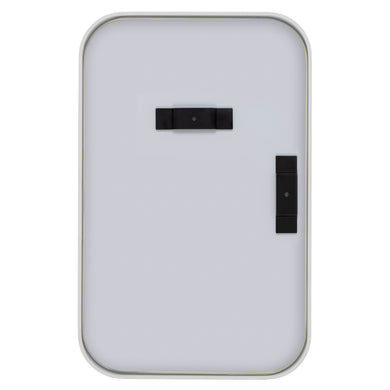 Retti Rectangular 280mm x 440mm Desk Mirror with Matte White Frame