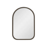 Arco Arch 220mm x 330mm Desk Mirror with Brushed Gunmetal Frame