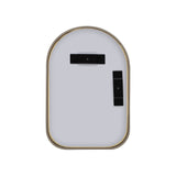 Arco Arch 220mm x 330mm Desk Mirror with Brushed Nickel Frame