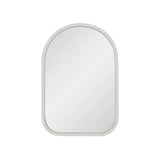 Arco Arch 220mm x 330mm Desk Mirror with Matte White Frame