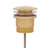 Dome Pop Out Waste, Universal 32mm/40mm, with Pull-Out Basket, Brushed Brass (Gold)