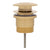 Dome Pop Out Waste, Universal 32mm/40mm, with Pull-Out Basket, Brushed Brass (Gold)