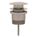 Dome Pop Out Waste, Universal 32mm/40mm, with Pull-Out Basket, Brushed Nickel