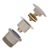 Dome Pop Out Waste, Universal 32mm/40mm, with Pull-Out Basket, Brushed Nickel