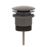 Dome Pop Out Waste, Universal 32mm/40mm, with Pull-Out Basket, Brushed Gunmetal