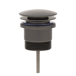 Dome Pop Out Waste, Universal 32mm/40mm, with Pull-Out Basket, Brushed Gunmetal