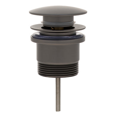 Dome Pop Out Waste, Universal 32mm/40mm, with Pull-Out Basket, Brushed Gunmetal