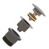 Dome Pop Out Waste, Universal 32mm/40mm, with Pull-Out Basket, Brushed Gunmetal