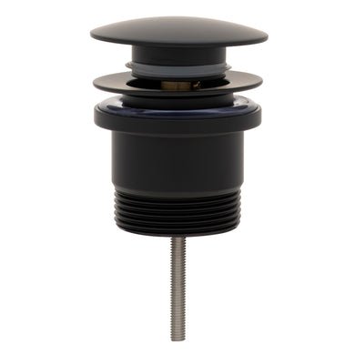 Dome Pop Out Waste, Universal 32mm/40mm, with Pull-Out Basket, Matte Black