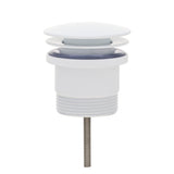 Dome Pop Out Waste, Universal 32mm/40mm, with Pull-Out Basket, Matte White