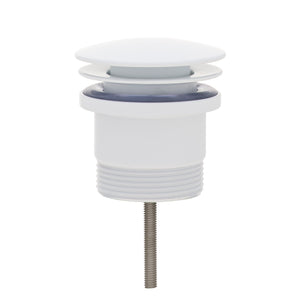 Dome Pop Out Waste, Universal 32mm/40mm, with Pull-Out Basket, Matte White