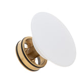 Dome Pop Out Waste, Universal 32mm/40mm, with Pull-Out Basket, Matte White