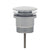 Dome Pop Out Waste, Universal 32mm/40mm, with Pull-Out Basket, Polished Chrome