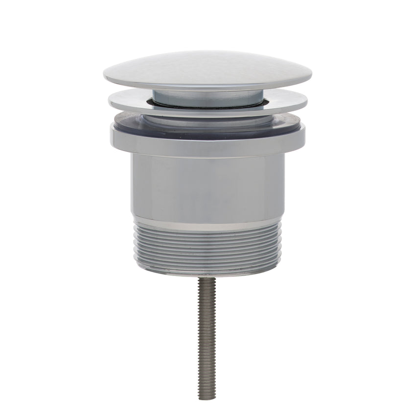 Dome Pop Out Waste, Universal 32mm/40mm, with Pull-Out Basket, Polished Chrome