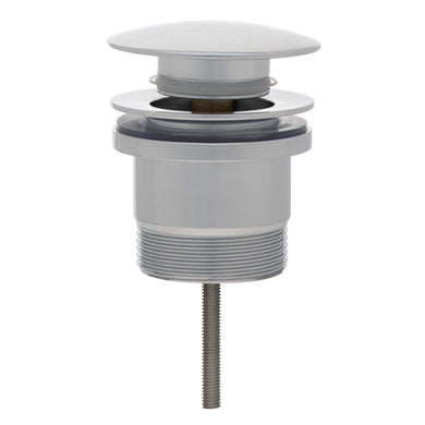 Dome Pop Out Waste, Universal 32mm/40mm, with Pull-Out Basket, Polished Chrome