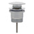 Dome Pop Out Waste, Universal 32mm/40mm, with Pull-Out Basket, Polished Chrome