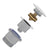 Dome Pop Out Waste, Universal 32mm/40mm, with Pull-Out Basket, Polished Chrome