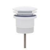 Dome Pop Out Waste, Universal 32mm/40mm, with Pull-Out Basket, Gloss White