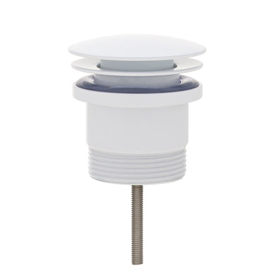 Dome Pop Out Waste, Universal 32mm/40mm, with Pull-Out Basket, Gloss White