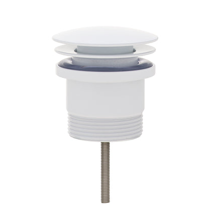 Dome Pop Out Waste, Universal 32mm/40mm, with Pull-Out Basket, Gloss White