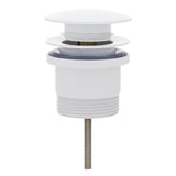 Dome Pop Out Waste, Universal 32mm/40mm, with Pull-Out Basket, Gloss White