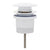 Dome Pop Out Waste, Universal 32mm/40mm, with Pull-Out Basket, Gloss White