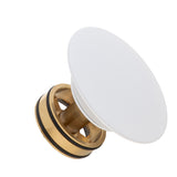 Dome Pop Out Waste, Universal 32mm/40mm, with Pull-Out Basket, Gloss White