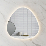 Delphi Egg LED Mirror with Frosted Glass Border and Demister | 2 sizes available, 800mm and 1000mm |