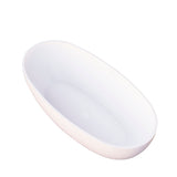 Delphi Egg 1500mm Artificial Stone Freestanding Bath, Matte White