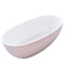 Delphi Egg 1500mm Artificial Stone Freestanding Bath, Matte White