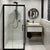 Deluxe Round 750mm Framed Mirror with Black Frame