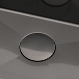 Retto Drain Cover, Brushed Gunmetal Black