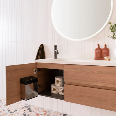 ADP Drift Wall Hung 1200mm Single Left Offset Bowl Vanity Cabinet