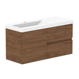 ADP Drift Ensuite Wall Hung 900mm Single Left Offset Bowl Vanity Cabinet