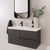 ADP Drift Ensuite Wall Hung 900mm Single Left Offset Bowl Vanity Cabinet