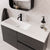 ADP Drift Ensuite Wall Hung 900mm Single Left Offset Bowl Vanity Cabinet