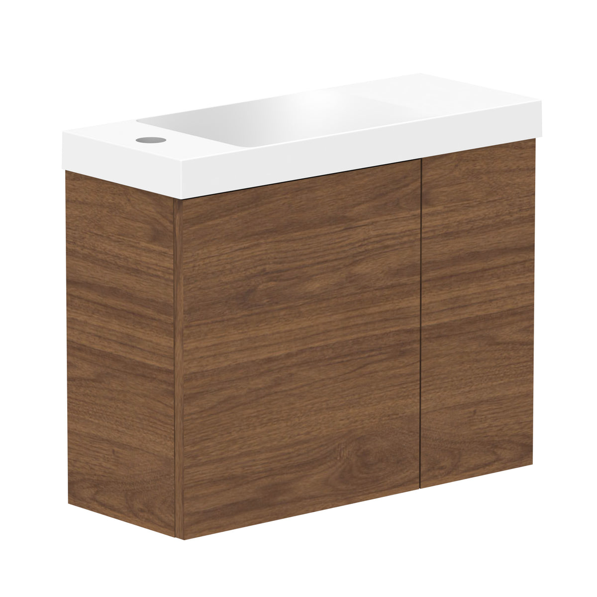 ADP Drift Mini Wall Hung 550mm Single Left Offset Bowl Vanity Cabinet