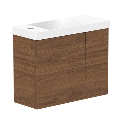 ADP Drift Mini Wall Hung 550mm Single Left Offset Bowl Vanity Cabinet