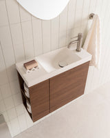 ADP Drift Mini Wall Hung 550mm Single Right Offset Bowl Vanity Cabinet