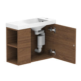 ADP Drift Mini Wall Hung 550mm Single Right Offset Bowl Vanity Cabinet