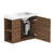 ADP Drift Mini Wall Hung 550mm Single Right Offset Bowl Vanity Cabinet