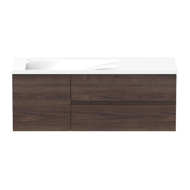 ADP Drift Wall Hung 1200mm Single Left Offset Bowl Vanity Cabinet