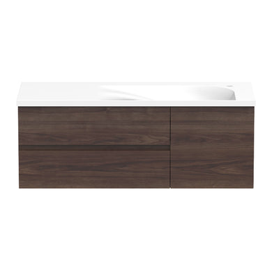 ADP Drift Wall Hung 1200mm Single Right Offset Bowl Vanity Cabinet
