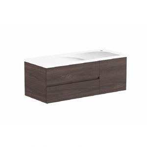 ADP Drift Wall Hung 1200mm Single Right Offset Bowl Vanity Cabinet
