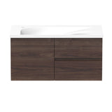ADP Drift Wall Hung 900mm Single Left Offset Bowl Vanity Cabinet
