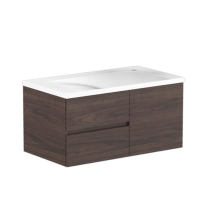 Matte White Solid Surface Moulded Top