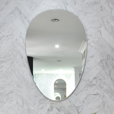 Egg 500mm x 700mm Frameless Mirror with Polished Edge *Clearance Stock*