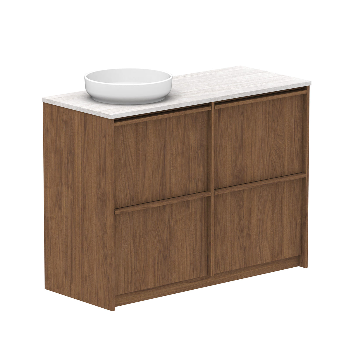 ADP Eli Floor Mount 1200mm Single Left Offset Bowl Vanity Cabinet