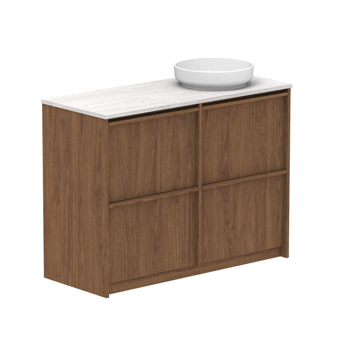 ADP Eli Floor Mount 1200mm Single Right Offset Bowl Vanity Cabinet